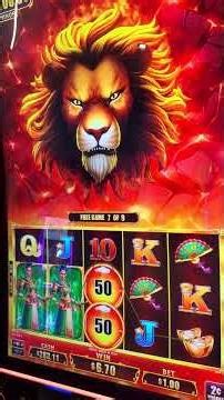Fire Lion Slot Machine | $1 bet | 6 free games | Mar 23, 2026
