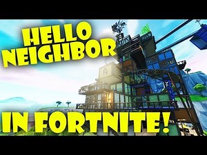 Hello Neighbor in Fortnite...Coolest Escape Map EVER!