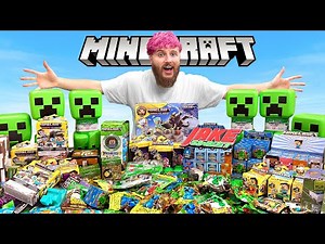 Opening 100 Mystery Minecraft Toys! (Ultra Rare!)