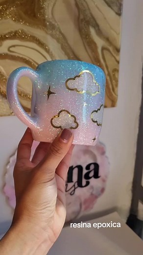 Custom Resin Cloud Mugs | Handcrafted Epoxy Art