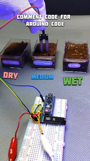 EDISON SCIENCE CORNER on Instagram: "Arduino soil moisture monitor project #arduino #electronics #soilmoisture #diy #sensor #circuit #electronicslover #programming #oled"