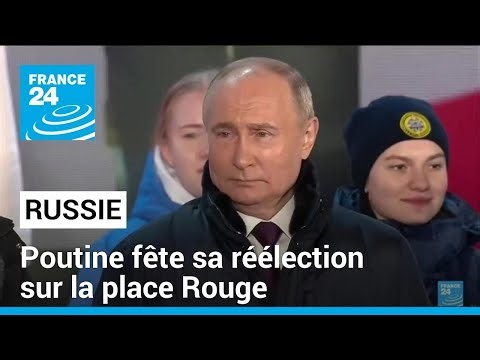 Poutine réélu : discours du président russe acclamé par la foule • FRANCE 24