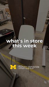 In need of chairs, tables, luggage, and more? 🪑🧳✨ Check out these items and more, online now! https://dispo.umich.edu/ | University of Michigan Property Disposition