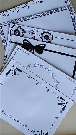 Black🖤 border design/easy border design/project work designs/border design for projects/Border