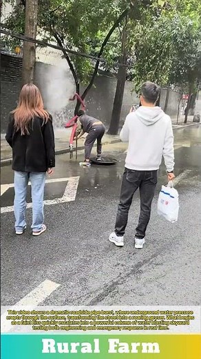 Roadside Geyser: Massive Water Pipe Burst roadside