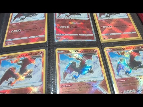 My Radiant Charizard Card collection folder Progress December 2025 #pokemon #radiantcharizard