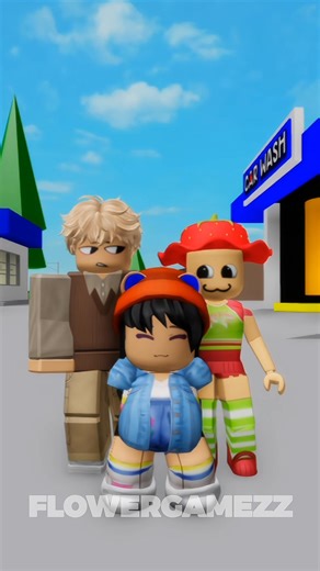 Wheels on the bus 😁 w/ Rbloxjust & dahyun | Flower Gamezz