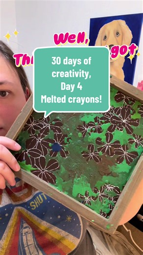 Melted Crayon Art Tutorial: Day 4 Creativity Challenge