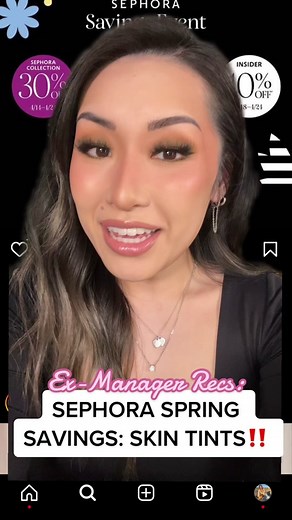 Replying to @itznotjazzmin i could talk skin tints allll dayyyyy ✨ #sephora #sale #savings #discount #makeup #beauty #tintedmoisturizer #skintint #ulta #recommendations #greenscreen