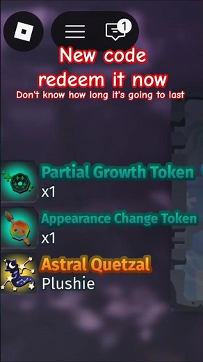 New code in COS gives you Astral Quetzal!