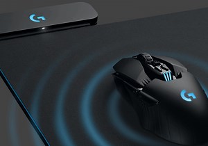 Logitech's PowerPlay mat wirelessly charges a mouse while you use it