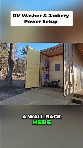 DIY Utility Closet: RV Washer & Jackery Setup #shorts