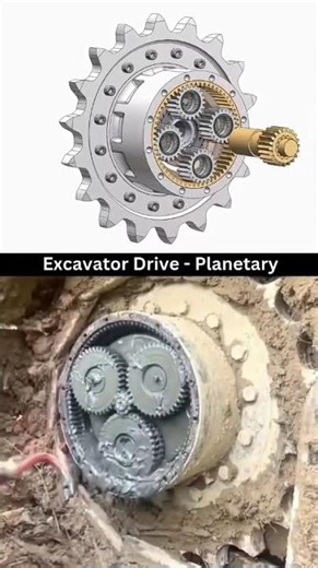 From CAD to Reality: Excavator Planetary Drive ⚙️ #automobile #design #gear #viral #trending