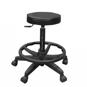 Banco negro para dibujo con asiento giratorio