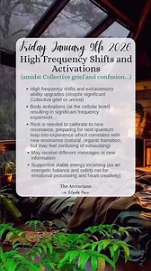Friday January 9th 2026✨🌎 High Frequency Shifts and Activations #arcturian #ascend #heartmind