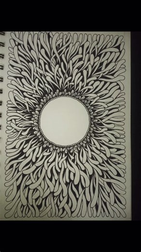 Easy Zentangle Art For Beginners #christmas #zentangleart #art #artandcraft #zenpatterns #artdrawing