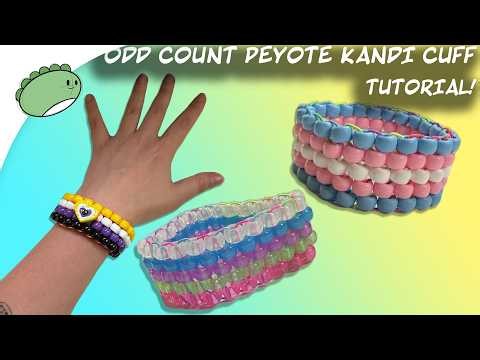 Odd Count Peyote Kandi Cuff Tutorial