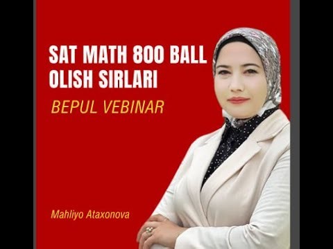“SAT MATH 800 ball olish sirlari” | 2-kun