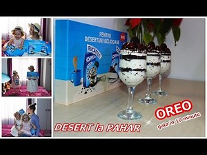 Super desert delicios și rapid cu OREO gata în doar 10 minute. DESERT LA PAHAR 💙