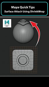 Parveen Singh | Noob vs Pro Artist: Surface Attach using shrinkwrap in Maya Noob manually aligns the object — slow and inaccurate The Pro uses shrink... | Instagram