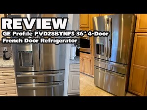 GE Profile PVD28BYNFS 36" 4-Door French Door Refrigerator REVIEW-Should buy it?-Michael