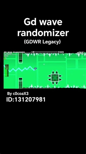 GDWR=geomety dash wave randomizer#geometrydash #geometrydash #random #gd
