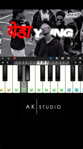 Yeda Yung 🔥 easy piyano tutorial #shortvideo