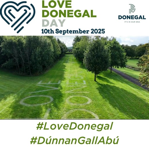 𝟑-𝐖𝐞𝐞𝐤 𝐂𝐨𝐮𝐧𝐭𝐝𝐨𝐰𝐧! Celebrate everything that makes Donegal special from its stunning landscapes to its vibrant communities! 📅 𝐒𝐞𝐩𝐭𝐞𝐦𝐛𝐞𝐫 𝟏𝟎, 𝟐𝟎𝟐𝟓 📍 𝐄𝐯𝐞𝐫𝐲𝐰𝐡𝐞𝐫𝐞! Whether in Donegal or abroad, we want to hear from you. Share your stories, photos, and videos with #𝐋𝐨𝐯𝐞𝐃𝐨𝐧𝐞𝐠𝐚𝐥 & #𝐃ú𝐧𝐧𝐚𝐧𝐆𝐚𝐥𝐥𝐀𝐛ú. Let’s show the world why Donegal is in our hearts! 💙 What to share: 🌄 Beautiful scenery 🎶 Local food & culture 🫶 Personal stories & community pr