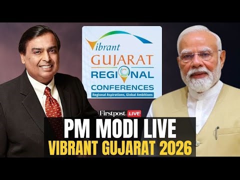 PM Modi LIVE: Vibrant Gujarat Regional Conference Rajkot 2026 | PM Modi in Gujarat | Firstpost