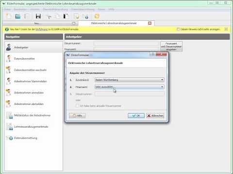 ELStAM für Arbeitgeber mit ElsterFormular - Teil 1