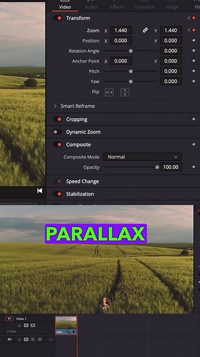 8.4K views | Join DaVinci Resolve color grading course - 5 May 2023, Call -98725 99659……In this quick tutorial.........Learn how to make Zoom Parallax Effect in Davinci Resolve with this easy tutorial! #DavinciResolve #videoeffects #videoeffect #VideoEditingTips #colorgrading #davinci | Arunz creation | Facebook