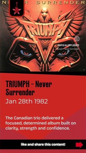 TRIUMPH - Never Surrender (1982) #triumph #airmetal #metal #metalreview #onthisday #aor #hype