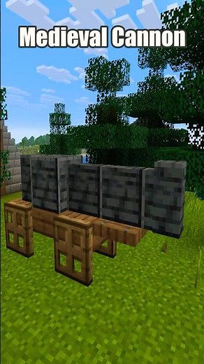 Medieval Cannon - Simple Build #minecraft #beststeve