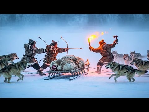 Surviving -71°C Sled Dogs vs Wolves — Protecting the Meat on the Way Home