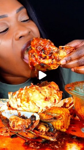 Eat Spicy with Tee on Instagram: "SEAFOOD BOIL ‼️SEAFOOD BOIL - Giant Shrimp, Crab legs with cajun seasoning and drenched in seafood butter sauce YOUTUBE- EAT SPICY WITH TEE Don’t forget to Subscribe. Fried seafood Recipe video available on my YouTube channel😋 @eatspicywithtee 🇯🇲 FULL VIDEO AVAILABLE NOW ON YOUTUBE Fried Seafood Dipped in ALFREDO sauce Click the link in my bio or search YouTube for EATSPICYWITHTEE 🖤. 🖤. 🖤.soft boiled eggs with spicy noodles #spicyfood #koreanfood #lobsterl
