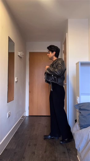 Sahaj on Instagram: "My fav fit!!✨ • Jacket - @zara Shoes - @getlozano Pants - @rozes.clothing • • • #fashion #mensfashion #mensstyle #styleblog #mensoutfit #outfitideas #ootd #ootw #outfitinspo #styleinspo #fitcheck #winterfashion #vintagestyle #minimaliststyle #jacketrotation #marriageoutfits"