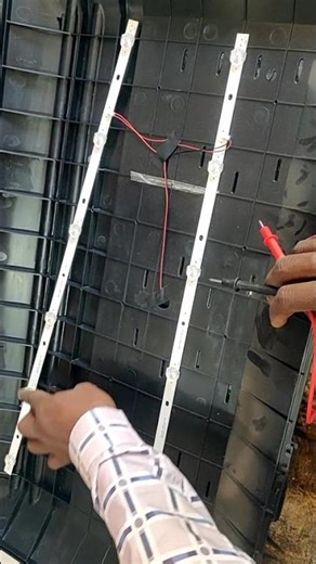 backlight 6 LED strip checking and testing multimeter testers and #lightband #industrialled #lightme