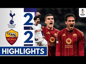 ⚪Tottenham vs Roma (2-2) HIGHLIGHTS | Hummels 90+1' Equalizer | UEFA Europa League!