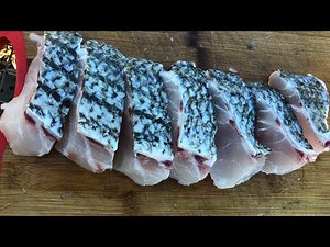 The BEST Grilled Hot Sauce Fish Recipe (Catch Clean Cook) - Fish Steaks Striped Bass - OOW Outdoors
