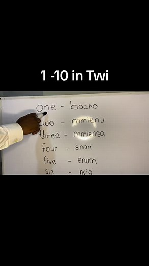 Numbers in Twi 1 to 10 #ghana#twi #language #learn#lesson #tourghana#language #study