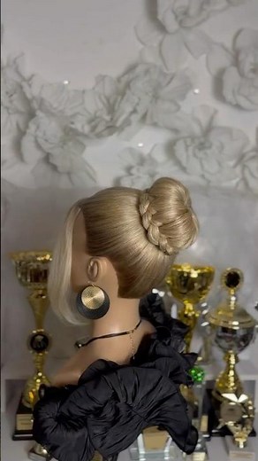 ✨ Braided Donut Bun Tutorial | Easy Elegant Updo
