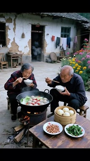 The old couple's country life, I want it too