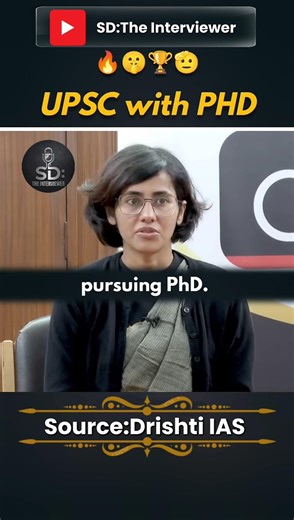 She cracked UPSC while pursuing PhD 😊 UPSC Interview | IAS Topper Interview