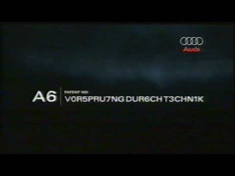 Audi A6 car advert - Broadcast October 2006 Channel 4 (UK)