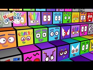 Numberblocks on a Colourful Box Face | Learn Numbers 1 to 100 for Kids