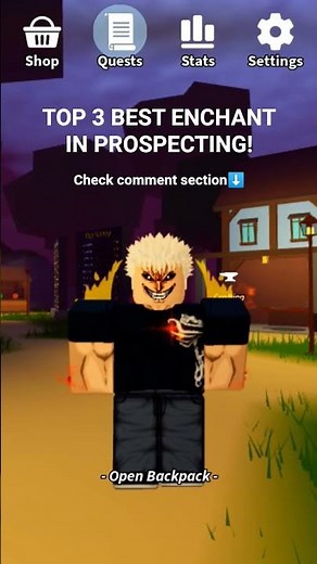 Top 3 Best Enchant in Prospecting #roblox
