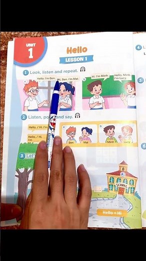 Tiếng anh lớp 3 - Unit 1- Lesson 1 #tienganhlop3 #tienganhlop4 #hoctienganh #tienganhlop3sachmoi