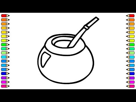 Cómo dibujar un MATE / Dibujo de MATE paso a paso / Dibujos para niños