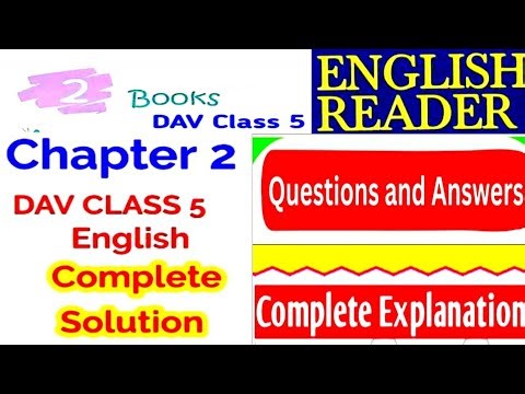 DAV Class 5 English Reader Chapter 2 Complete Question Answer! Unit 2 Solution! 🔥#davpublicschool