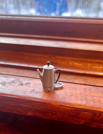 Miniature Antique Coffee Percolator for Dollhouse or Trinket Shelf, Scale 1:12 - Etsy